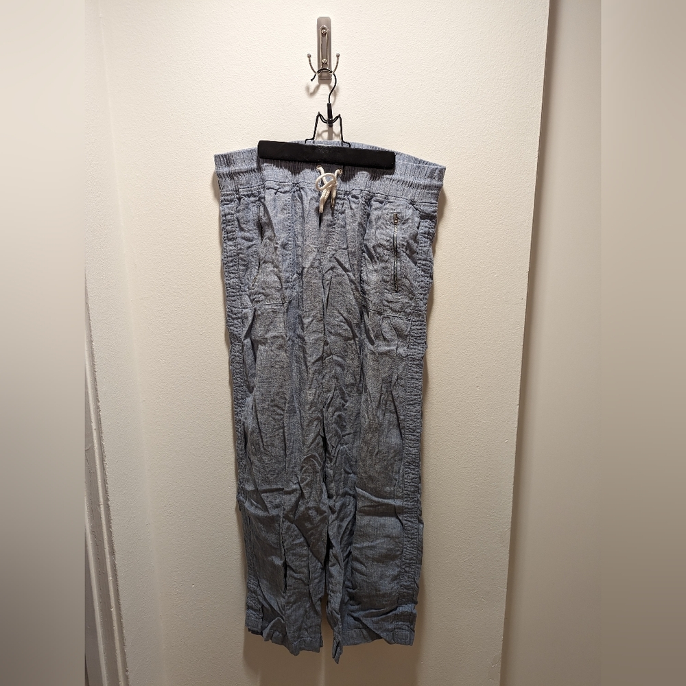 Athleta linen drawstring pants